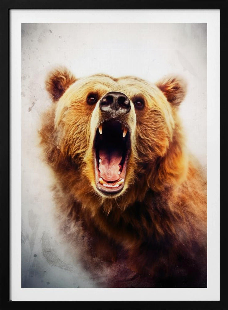 Bear Brown Watercolor Animal Art | Poster