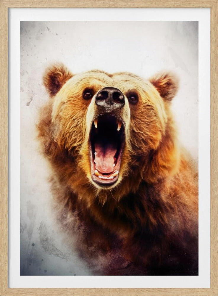 Bear Brown Watercolor Animal Art | Poster