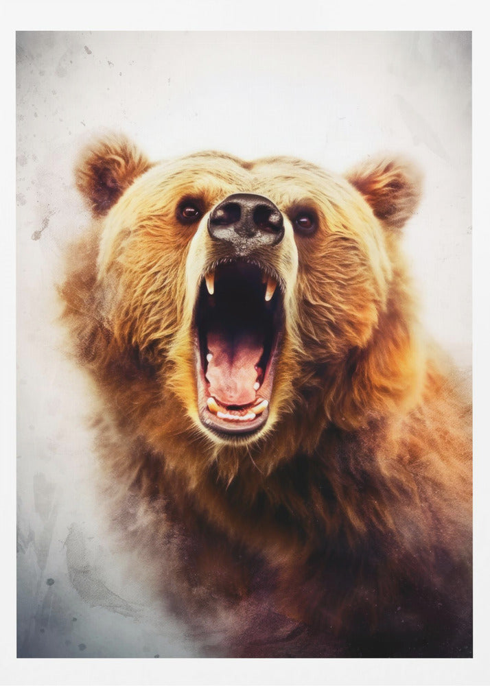Bear Brown Watercolor Animal Art | Poster