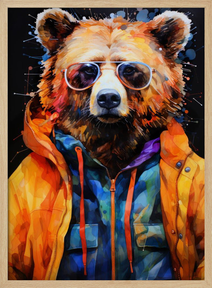 Bear Watercolor Animal Art | Poster