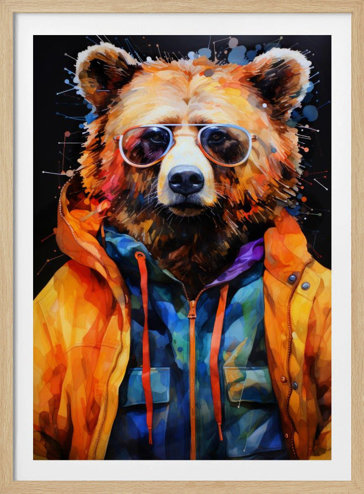Bear Watercolor Animal Art | Poster