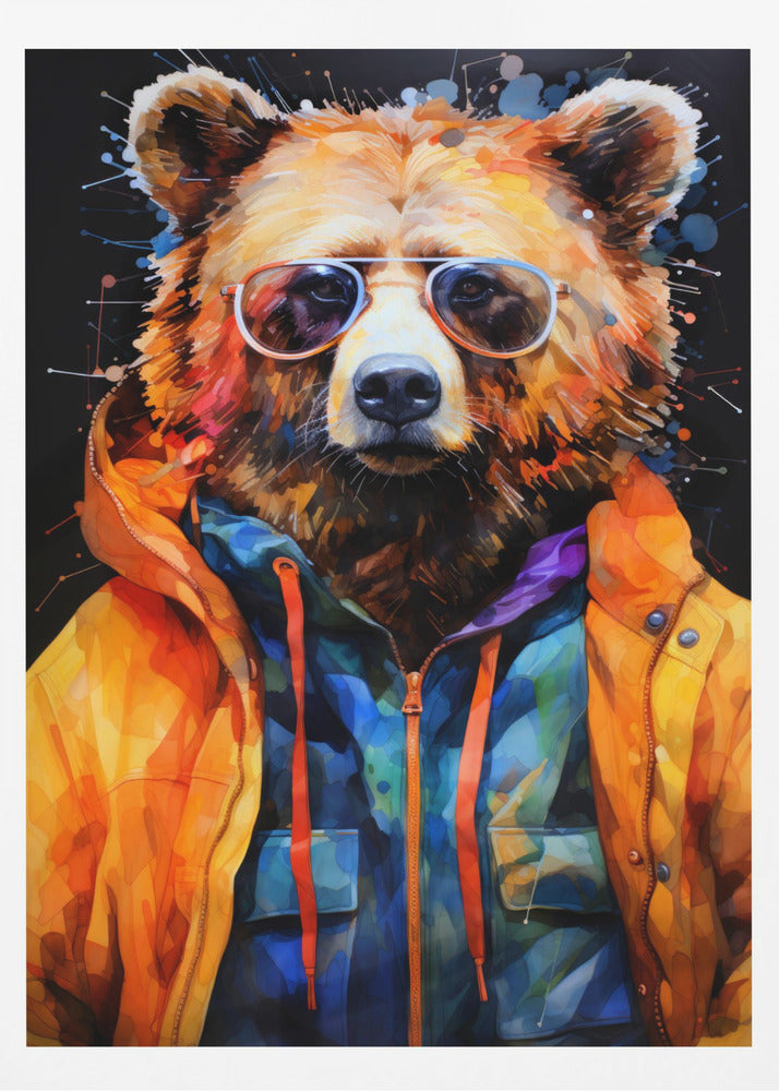 Bear Watercolor Animal Art | Poster