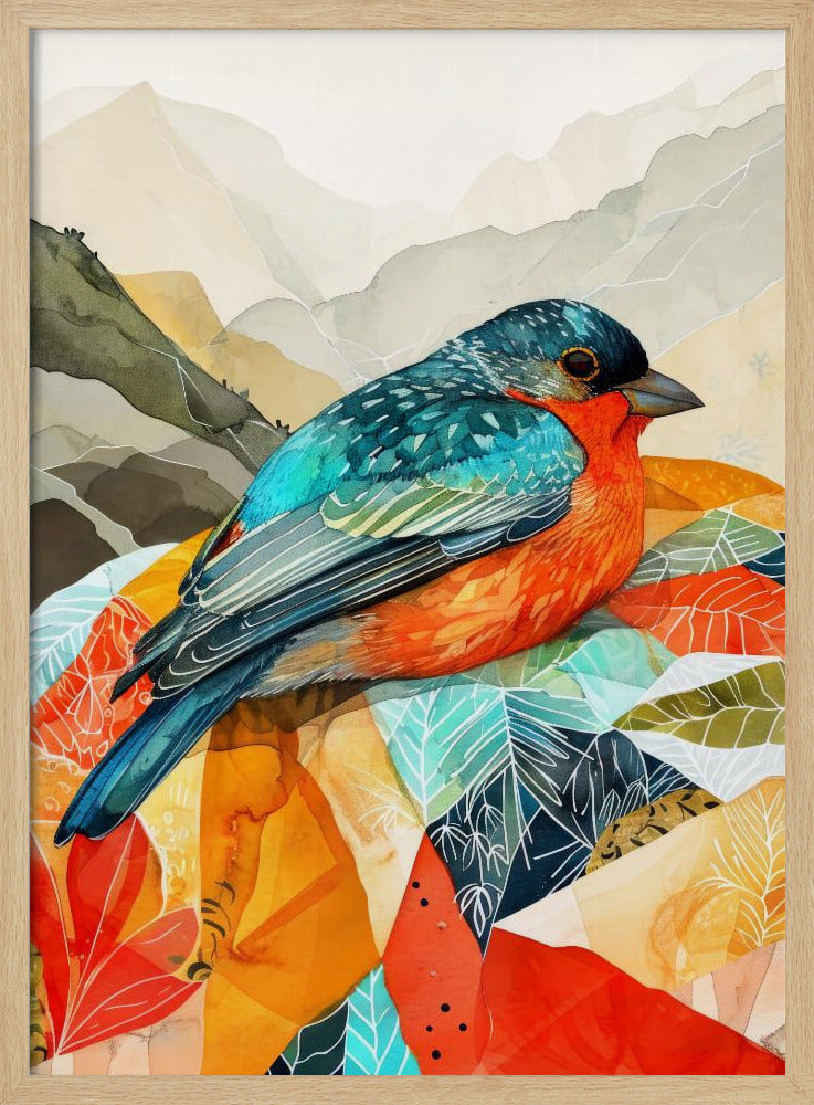 Bird Watercolor Animal Art | Poster