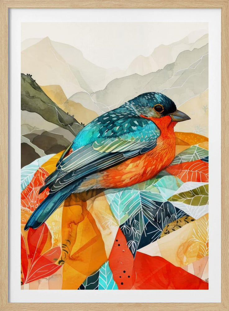 Bird Watercolor Animal Art | Poster