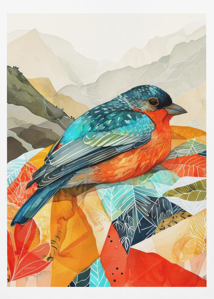 Bird Watercolor Animal Art | Poster