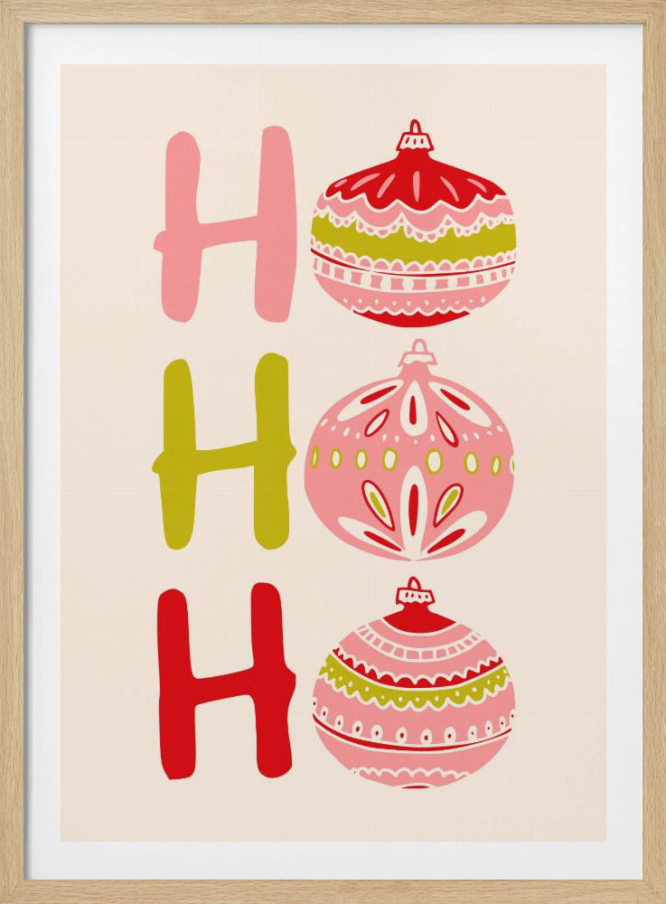 HoHoHo Cheerful little Christmas Illustration | Poster