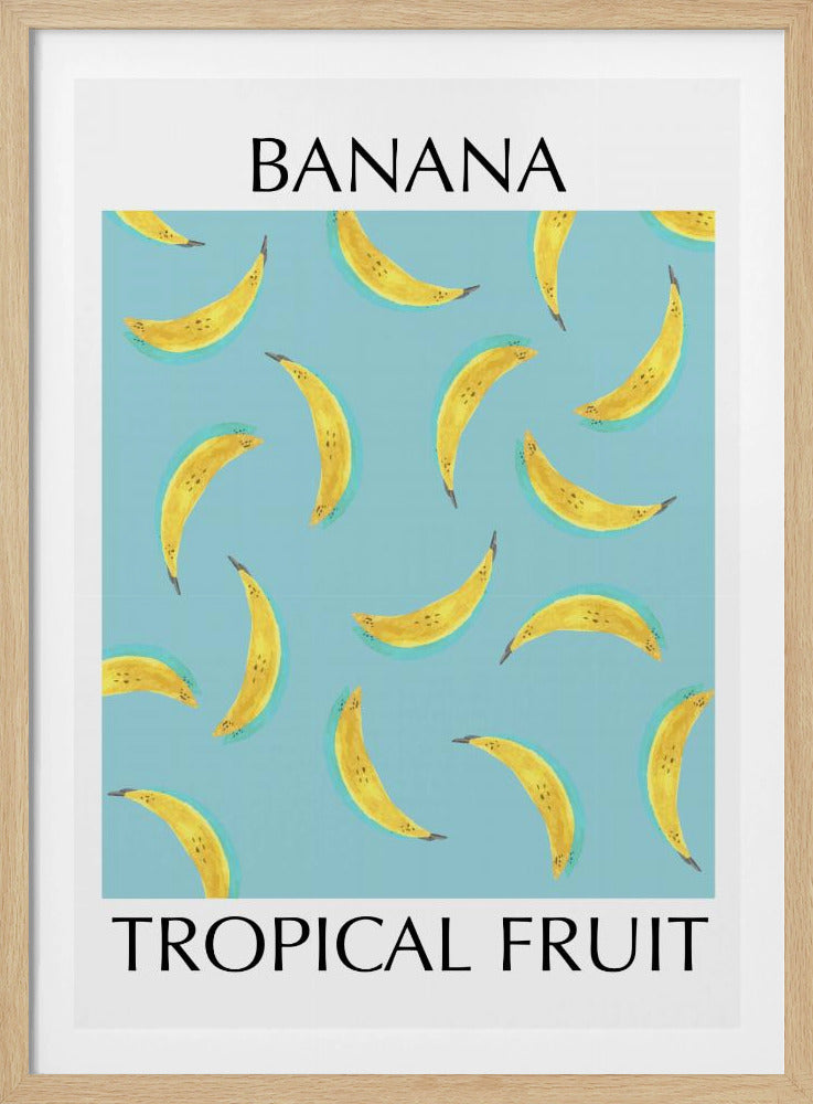 Banane Tropische Früchte Poster
