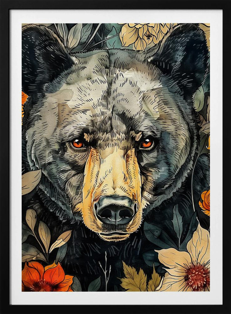 Animal Bear Watercolor Animal Art 9 | Poster