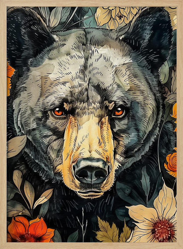Animal Bear Watercolor Animal Art 9 | Poster