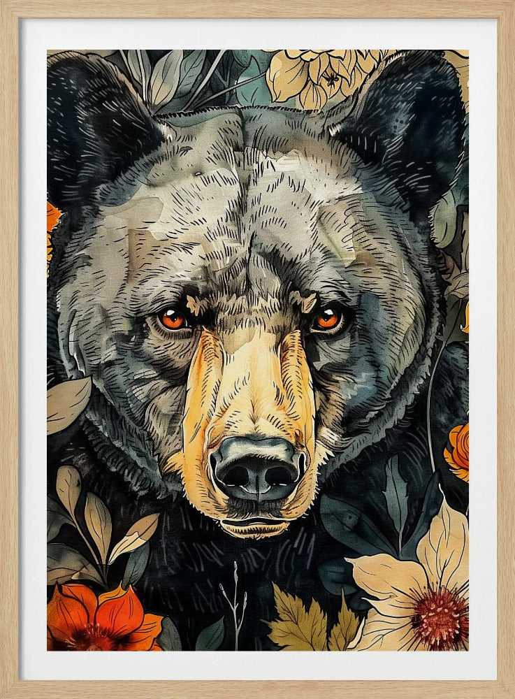 Animal Bear Watercolor Animal Art 9 | Poster