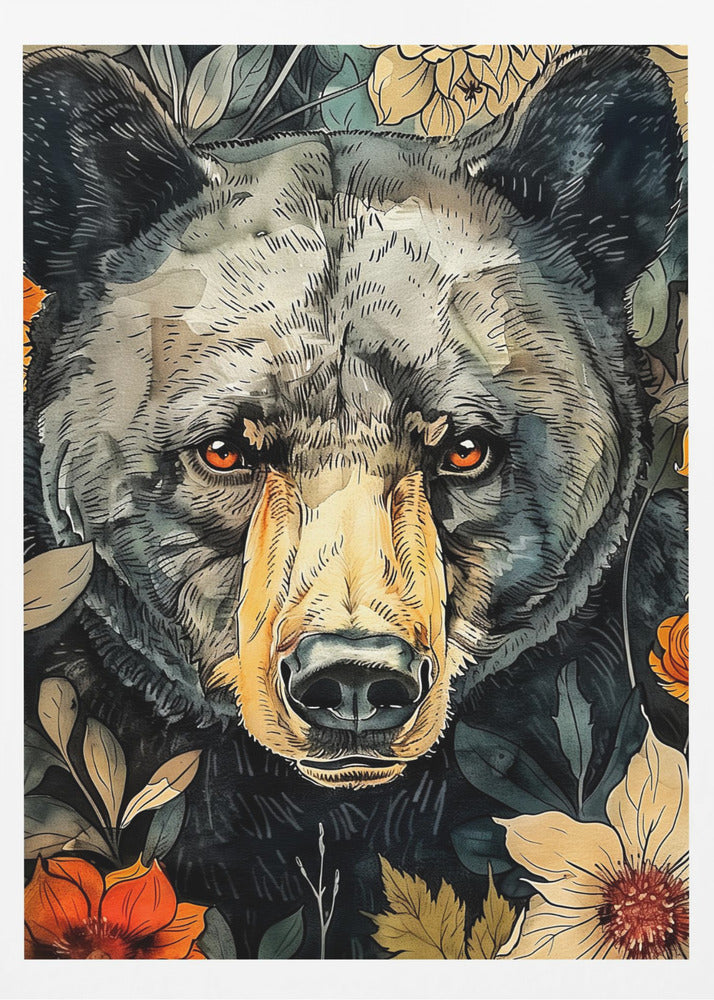 Animal Bear Watercolor Animal Art 9 | Poster
