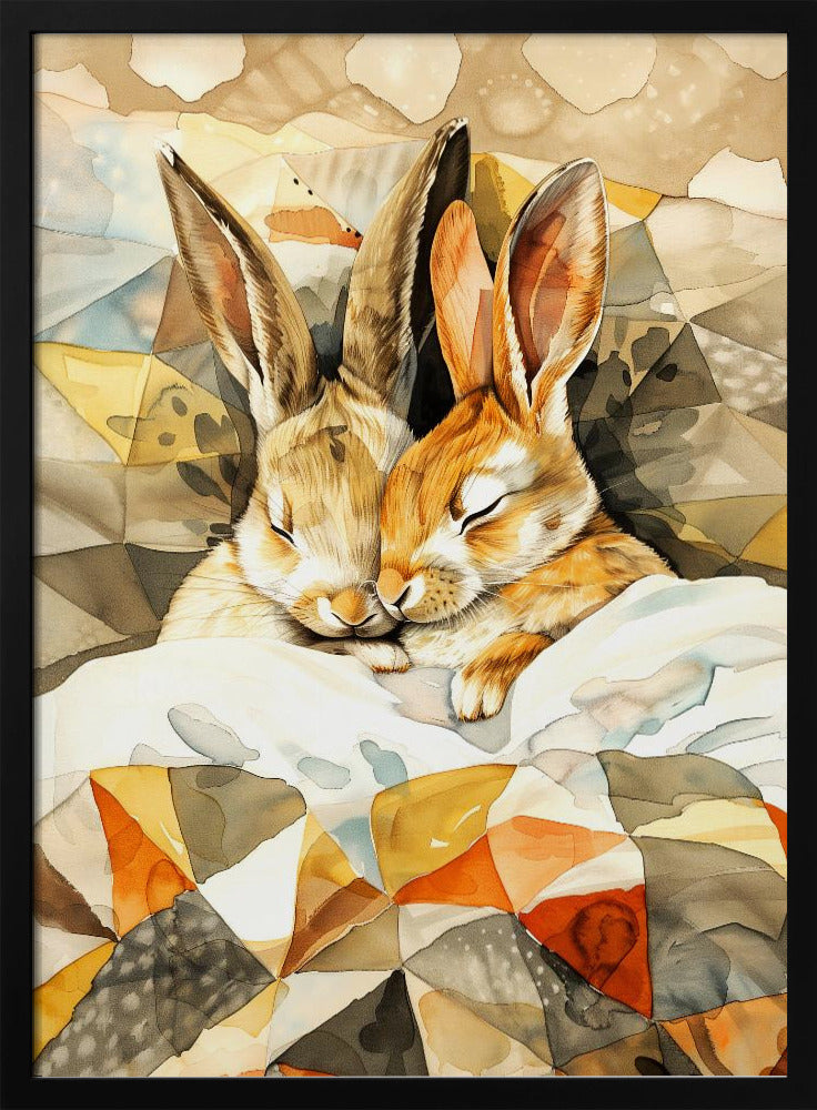 Bunny watercolor animal art 4 | Poster