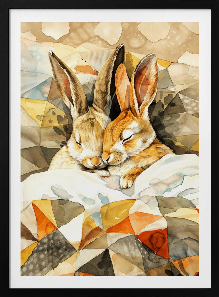 Bunny watercolor animal art 4 | Poster