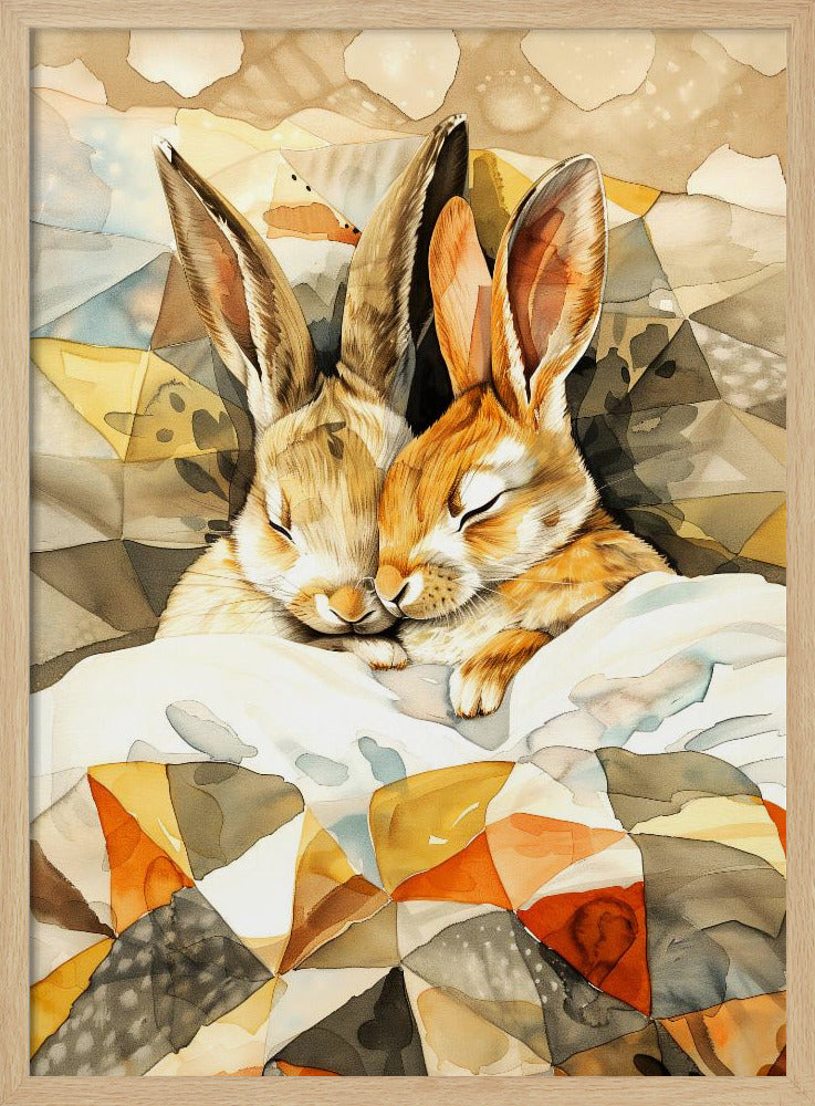 Bunny watercolor animal art 4 | Poster