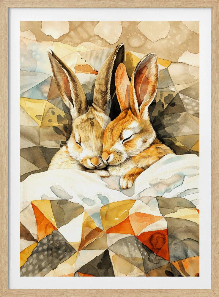 Bunny watercolor animal art 4 | Poster