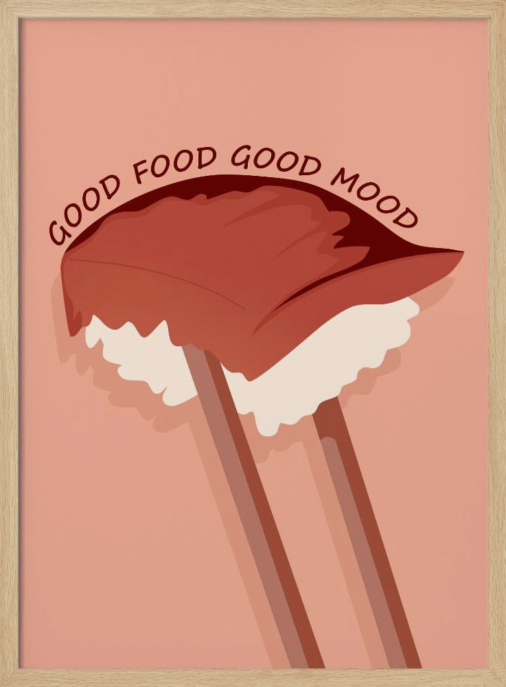 Essen ist lebensnotwendig | Poster - Kunstdruck