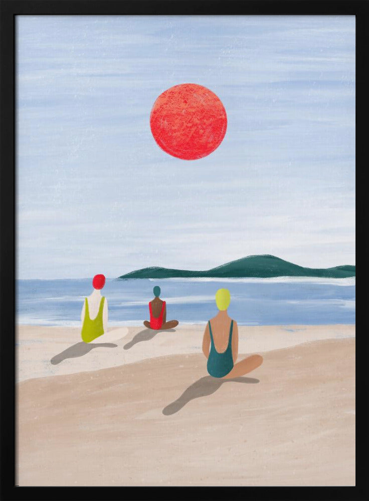 Flickor på stranden | Poster