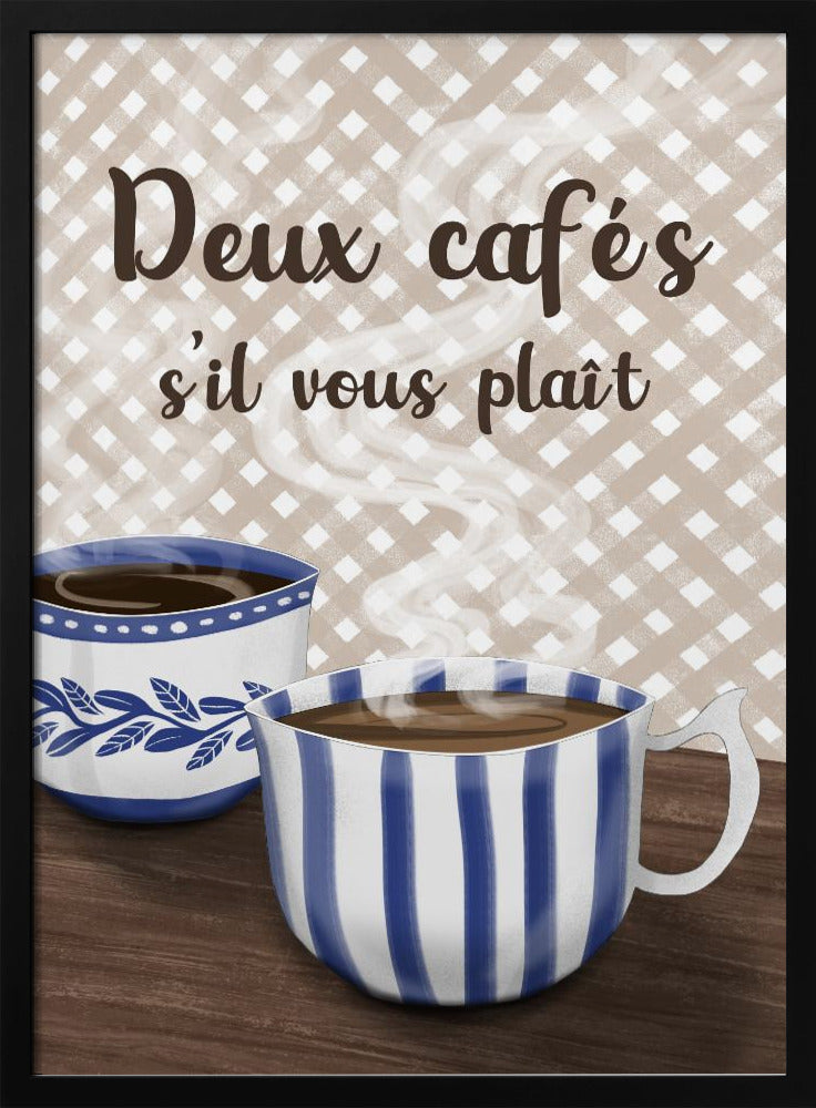 Two coffees please | Poster