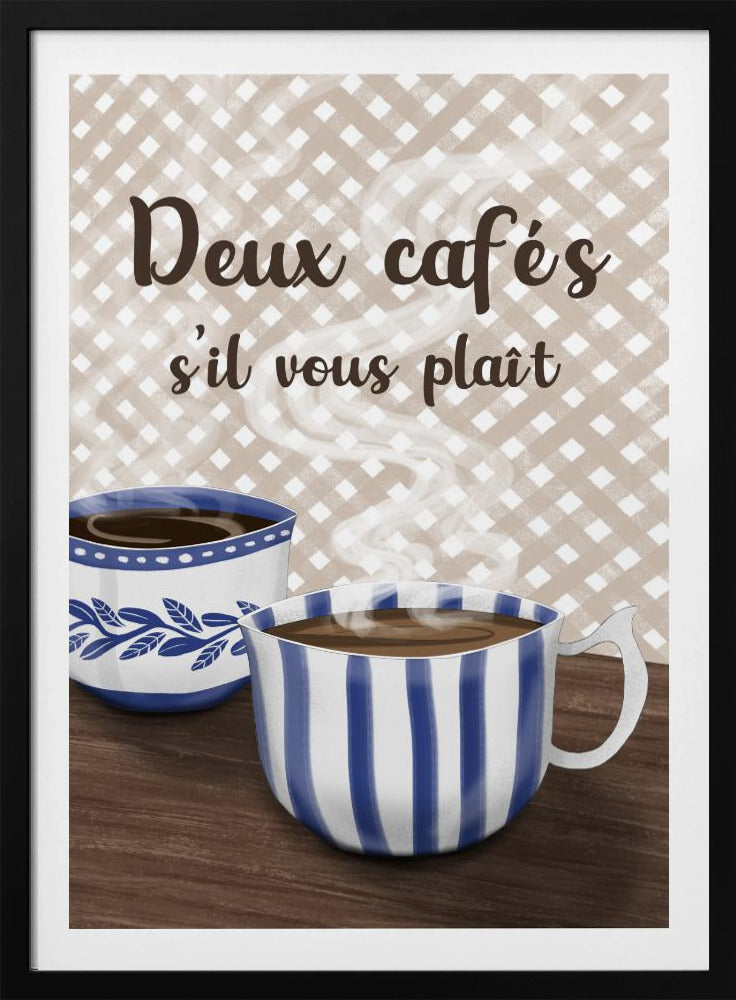 Two coffees please | Poster