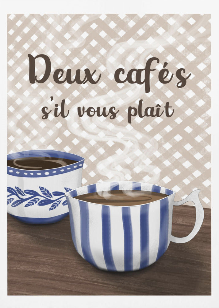 Two coffees please | Poster