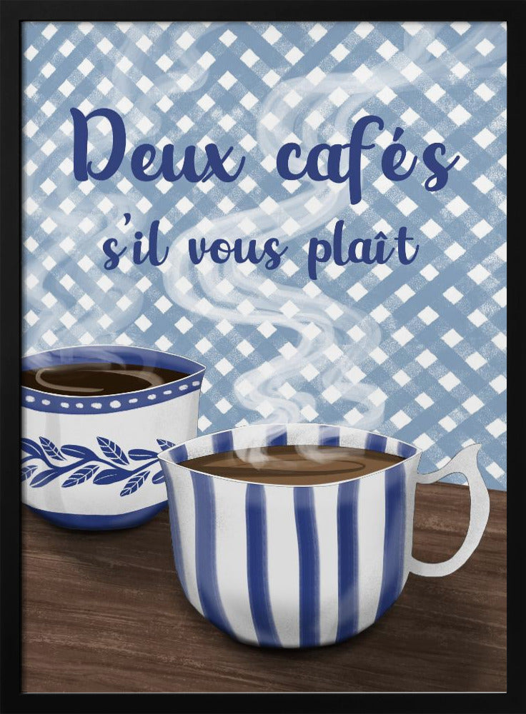 Two coffees please | Poster