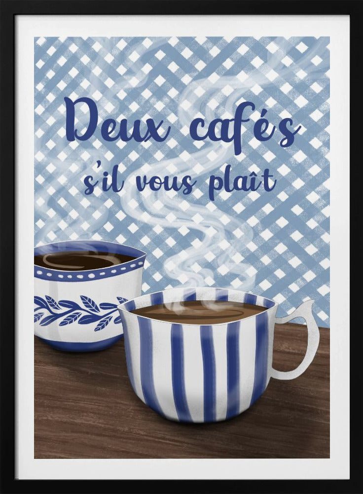 Two coffees please | Poster