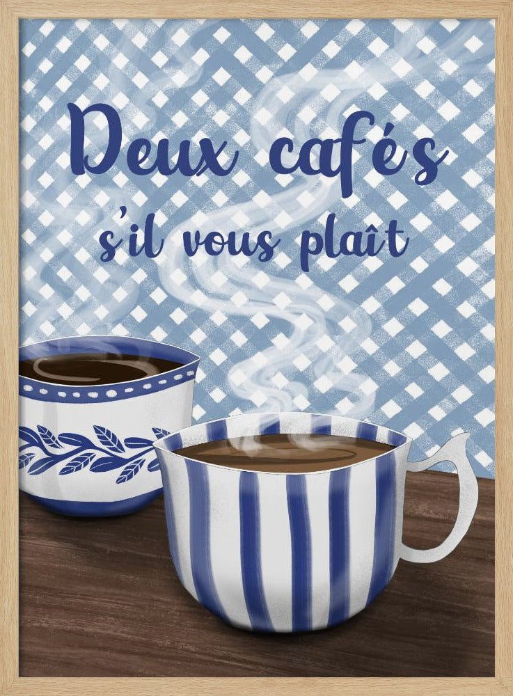 Two coffees please | Poster