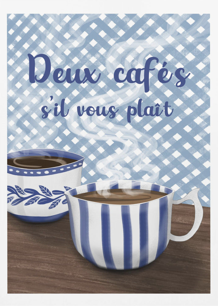 Two coffees please | Poster