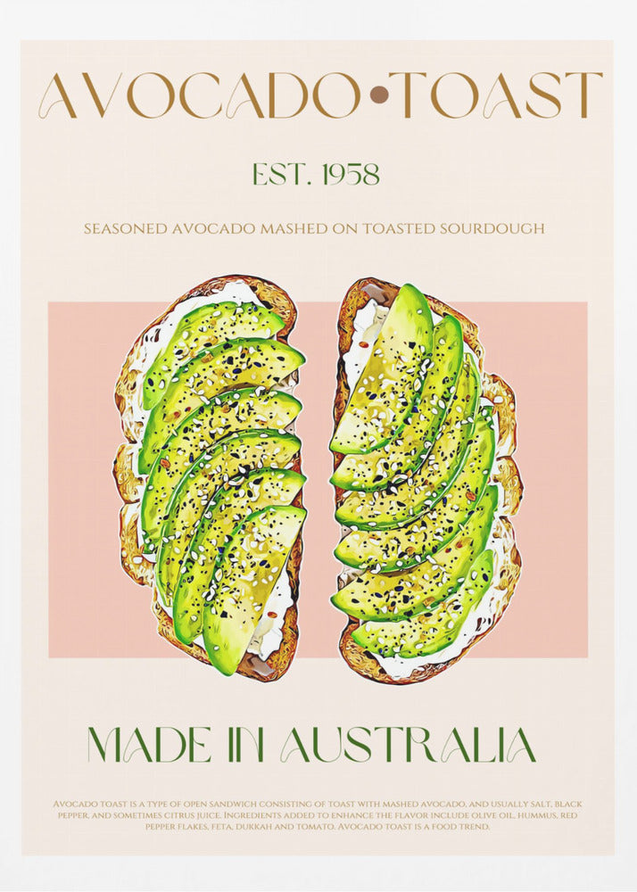 Toast with Avocado | Poster
