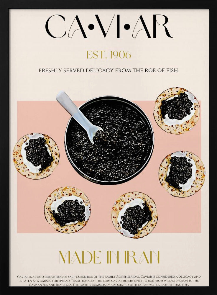 Luxus auf Blini | Poster