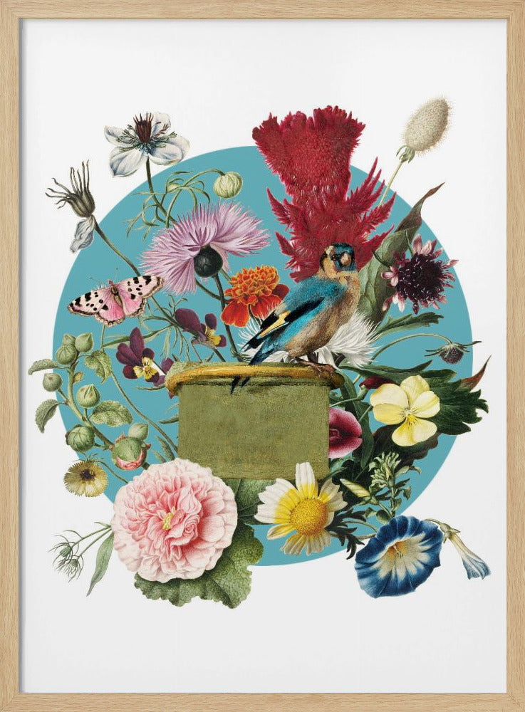 Färgglad blomharmoni | Poster