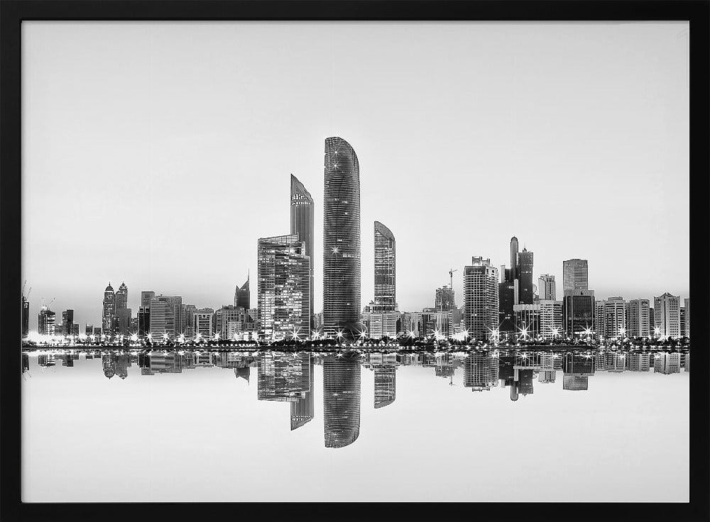 Reflexión urbana de Abu Dhabi | Posters - Impresiones de Arte