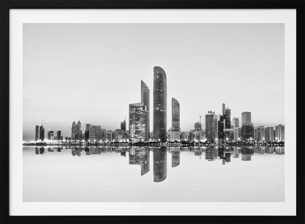 Reflexión urbana de Abu Dhabi | Posters - Impresiones de Arte