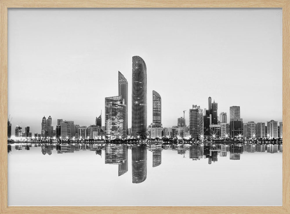Reflexión urbana de Abu Dhabi | Posters - Impresiones de Arte