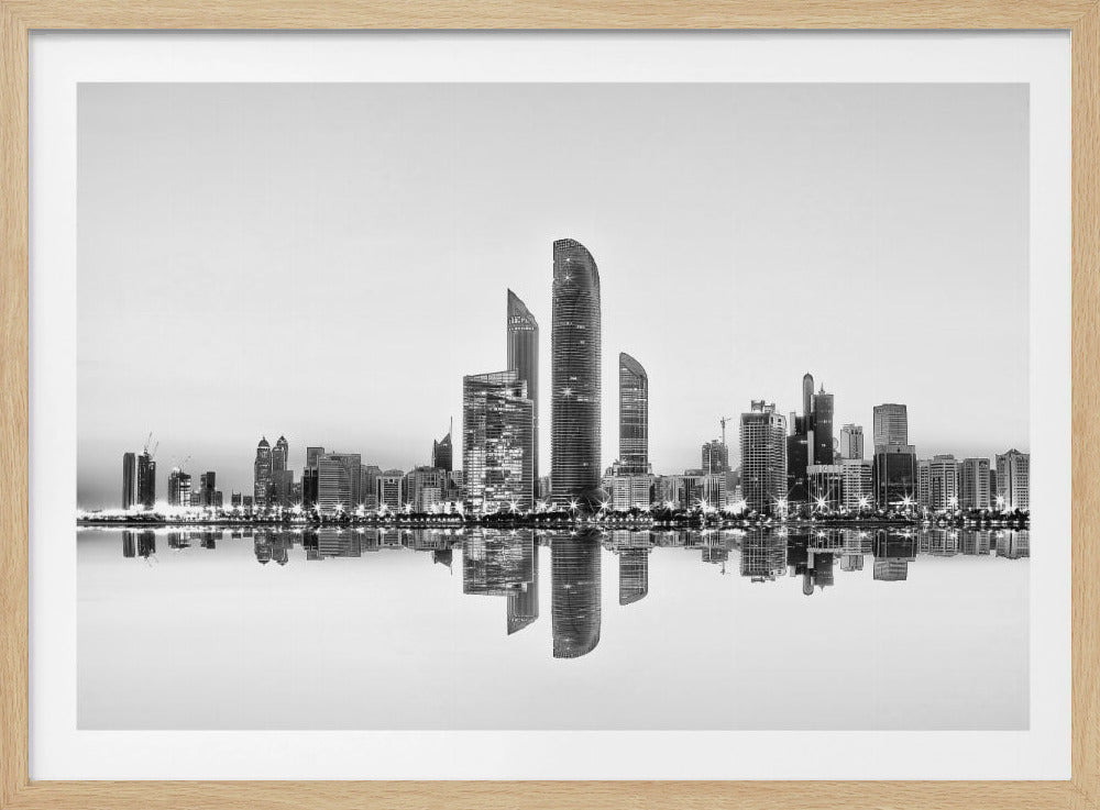 Reflexión urbana de Abu Dhabi | Posters - Impresiones de Arte