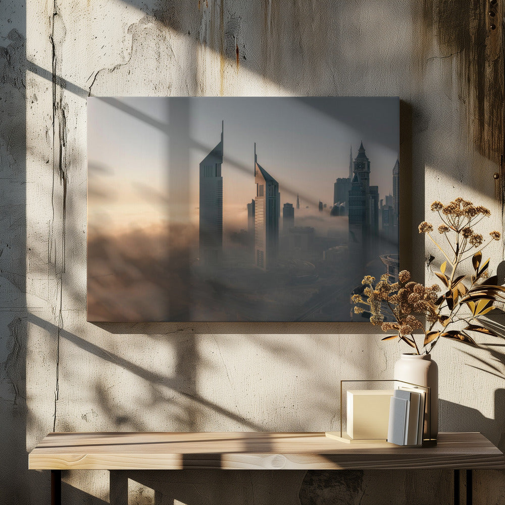 Dimma-avstängning över stålstaden | Canvas