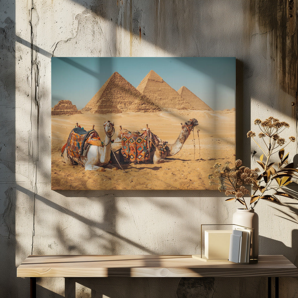 Visit to the pyramids | Canvas