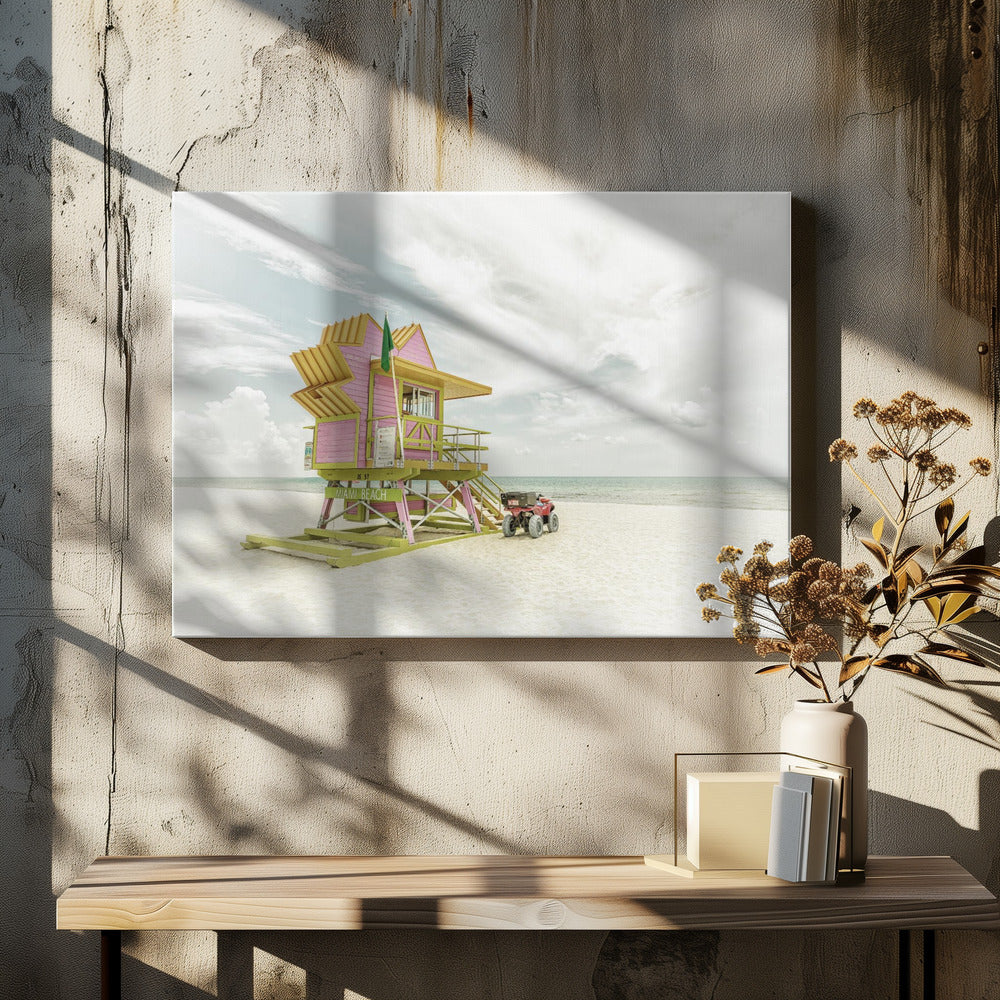 MIAMI BEACH Vintage Florida Flair | Canvasprints