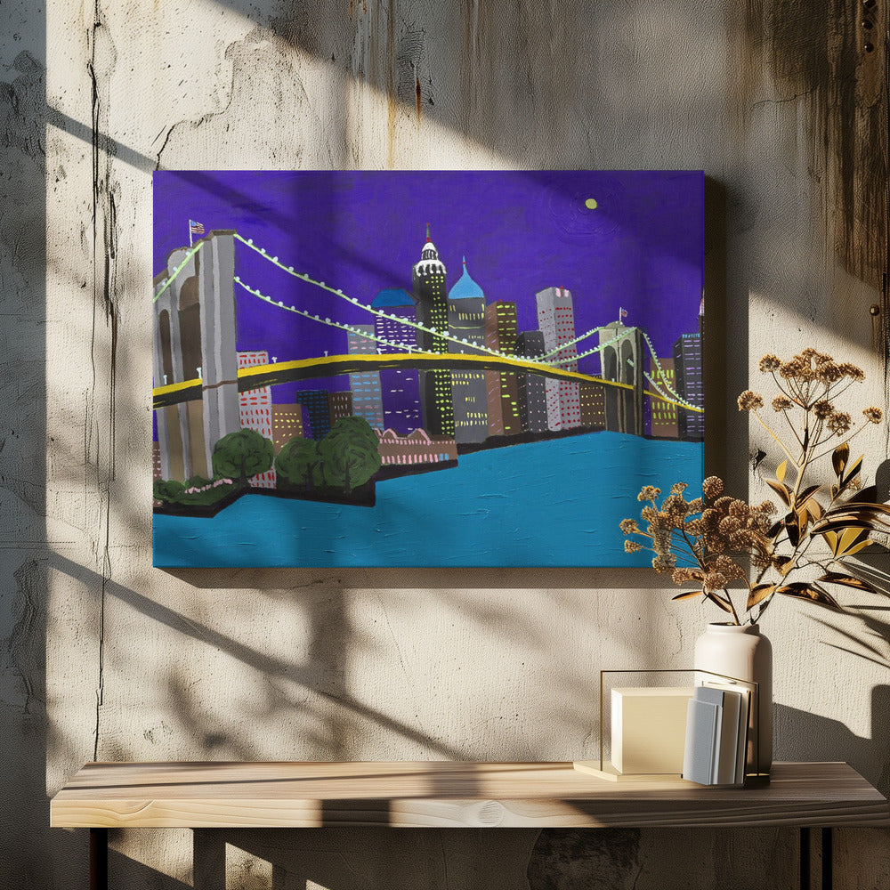 Ponte di Brooklyn | Stampe su Tela