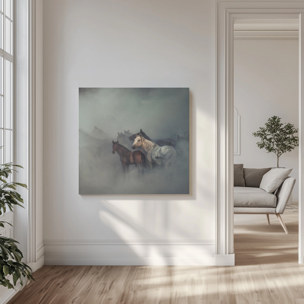 Les chevaux perdus | Tableaux sur Toile