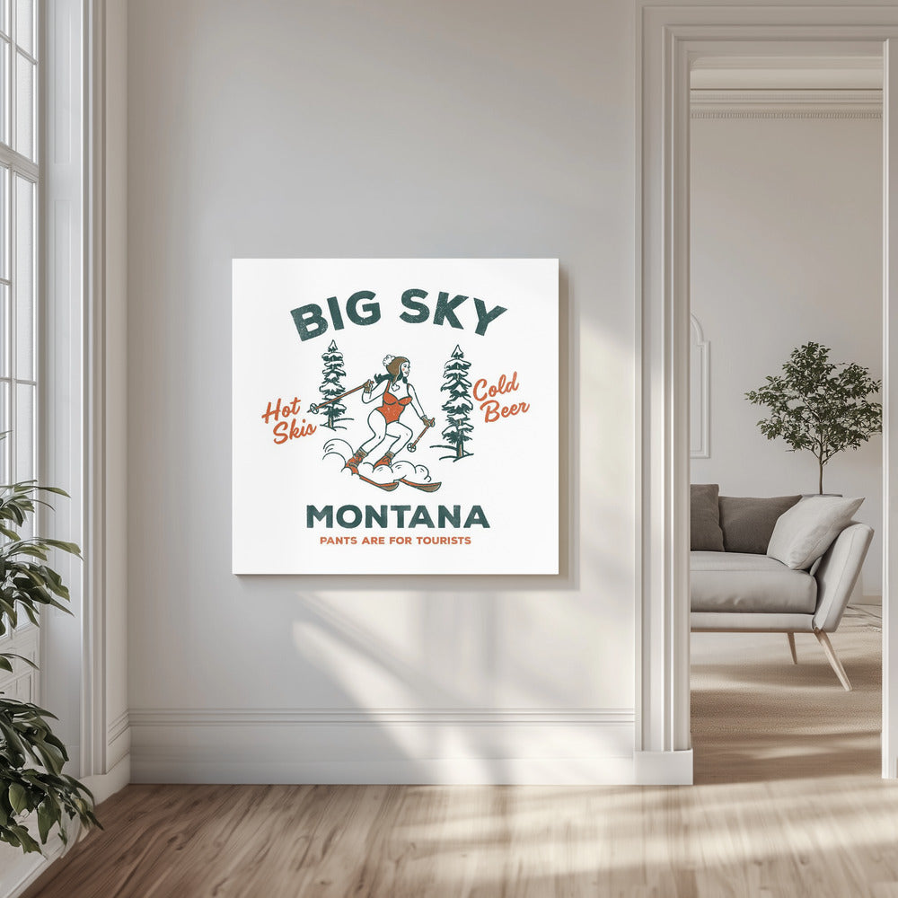 Ski Big Sky Montana : les pantalons sont pour les touristes | Tableaux sur Toile