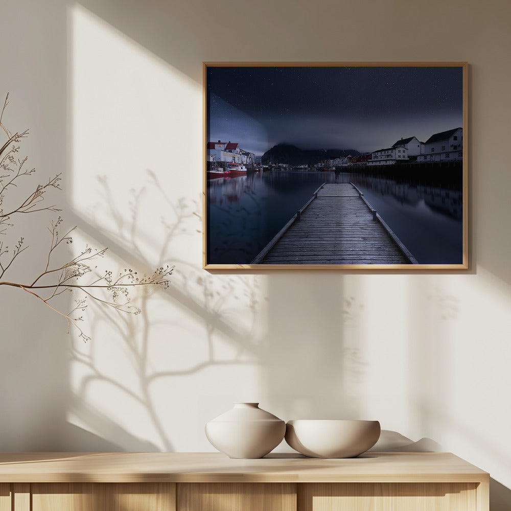 Når natten falder fra himlen | Plakater - Kunsttryk