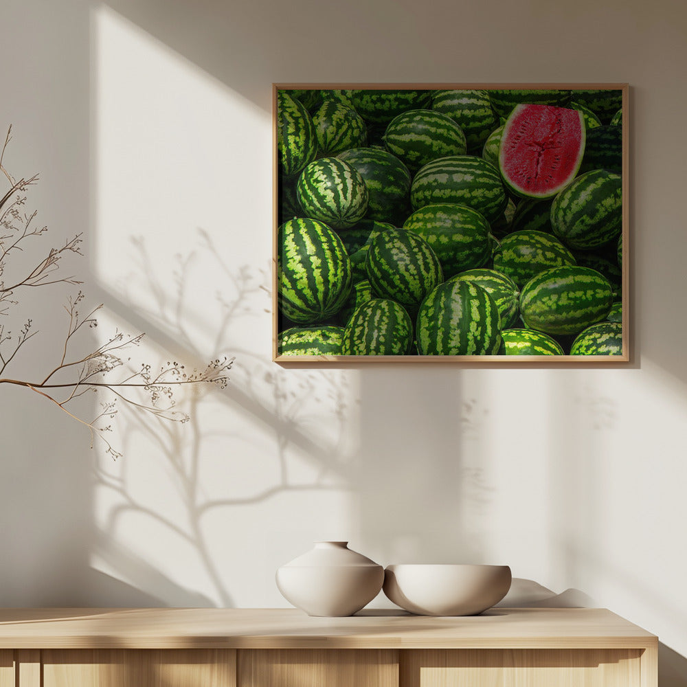 Rouge en vert | Posters - Affiche Artistique