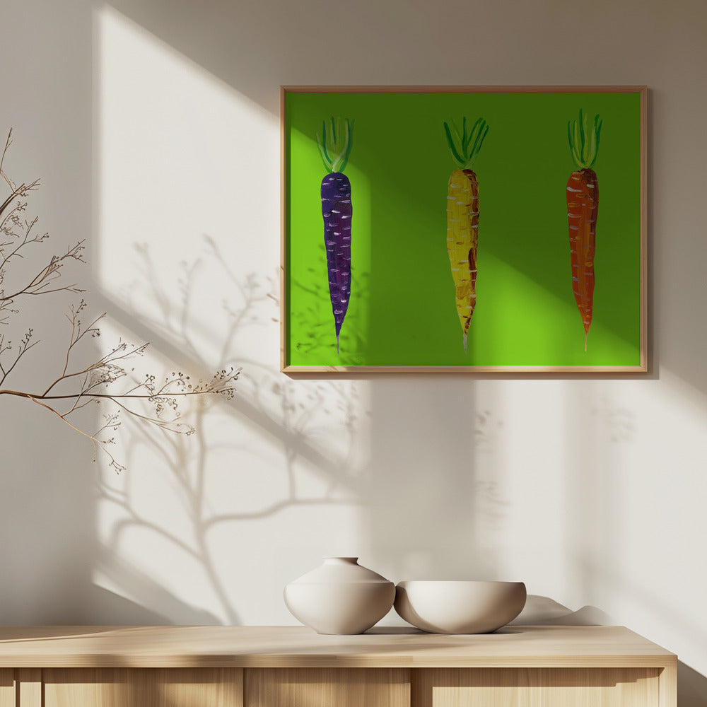 Gulerødder | Plakater - Kunsttryk