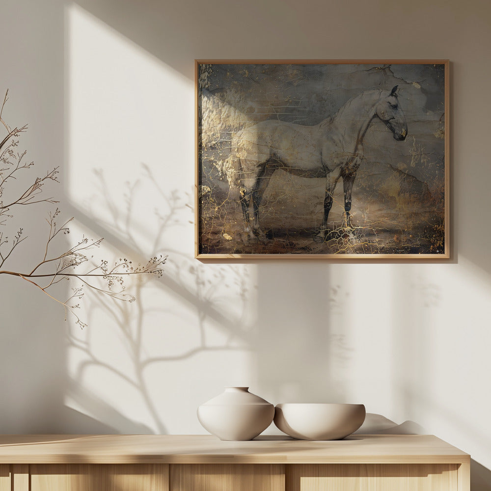 Horse Vintage Art Illustration 06 | Poster