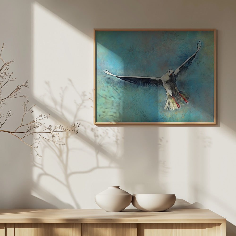 Animal Seagull Bird Watercolor Animal Art | Poster