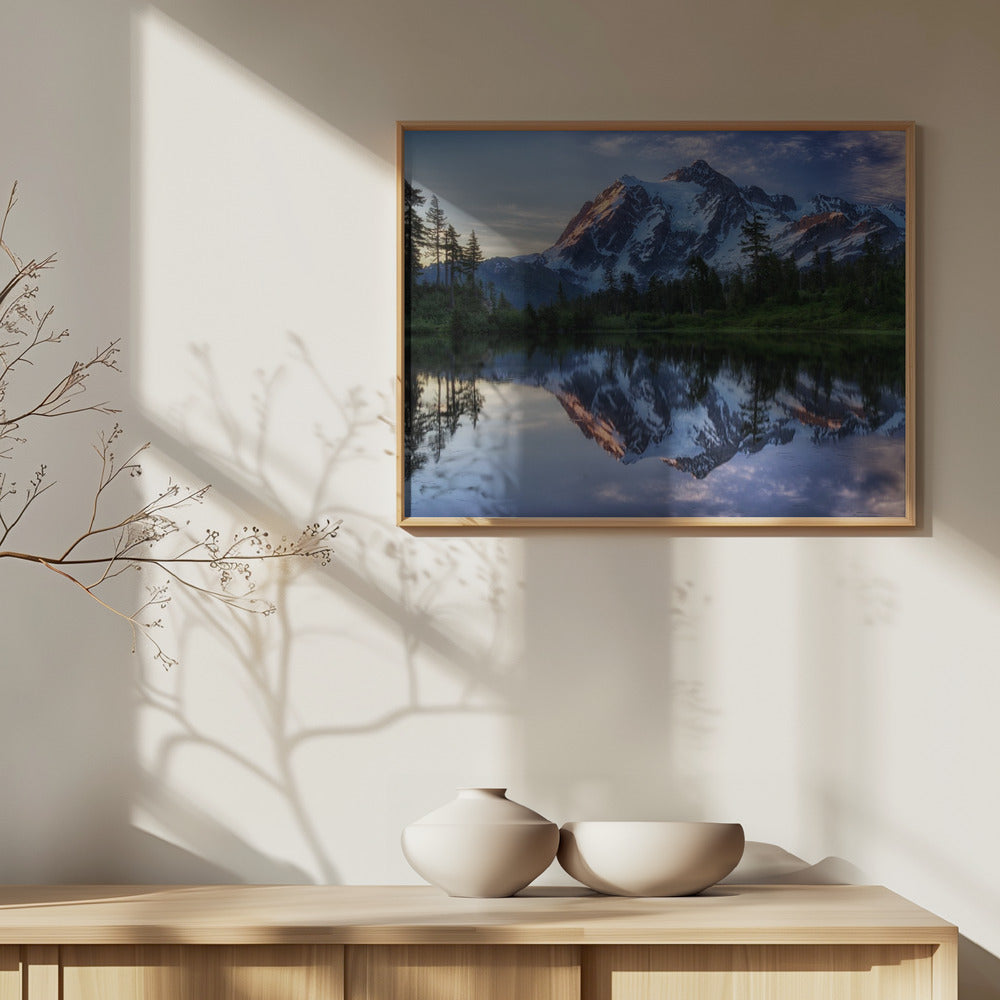 Auringonnousu Shuksan-vuorella | Julisteet - Taidevedokset