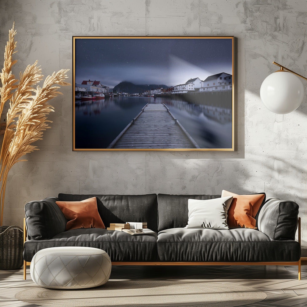Når natten falder fra himlen | Plakater - Kunsttryk