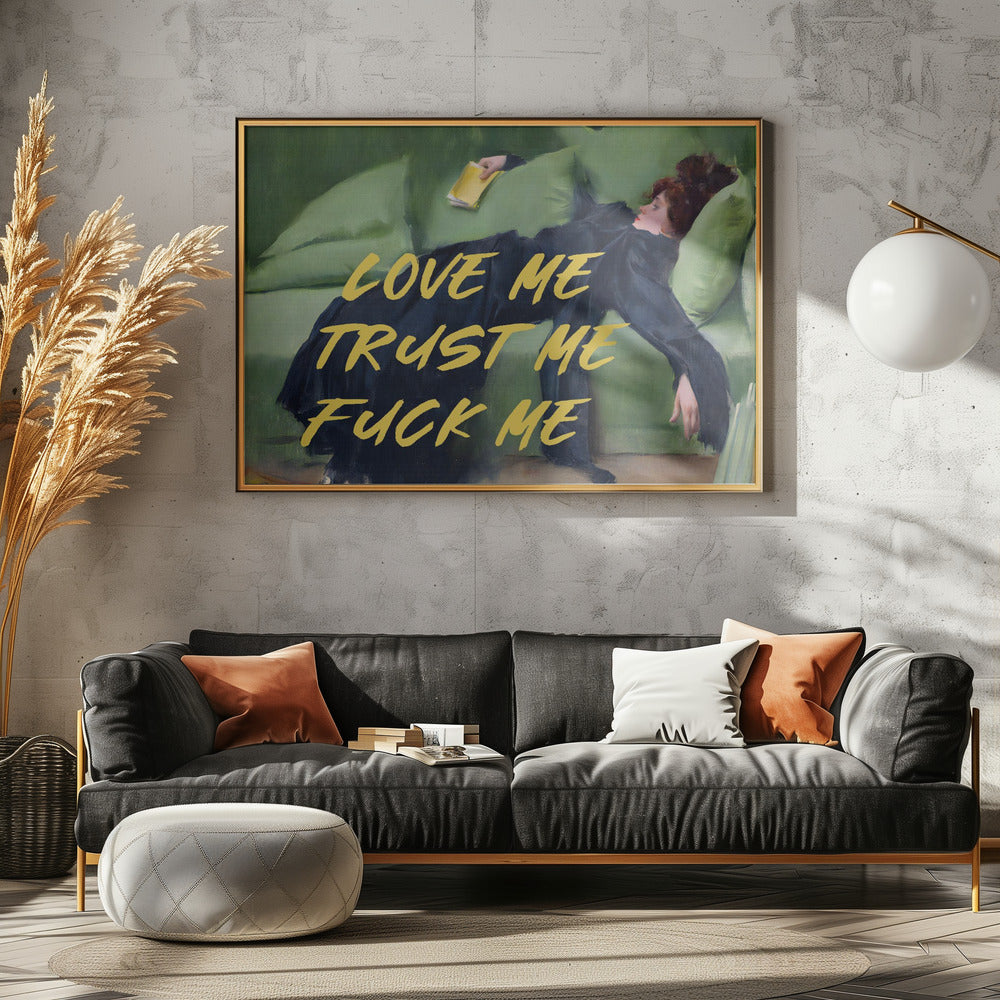 Liebe mich, vertrau mir, fick mich / Gelbe Version | Poster