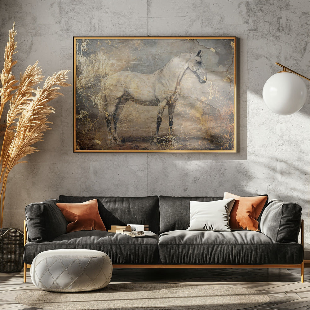 Horse Vintage Art Illustration 06 | Poster